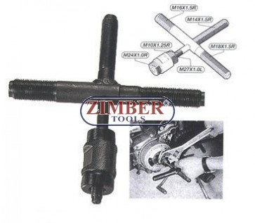 Extractor pentru volante de motociclete - ZR-36FP - ZIMBER TOOLS