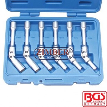Set chei pentru bujii incandescente(extra lungi) 8-mm-9-10-12-14-16mm x 150mm- 2986 - BGS