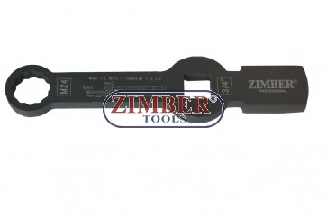 Cheie inelara M24 impact pentru etrier camioane SAF 12 Point - ZR-36BWM24 - ZIMBER TOOLS