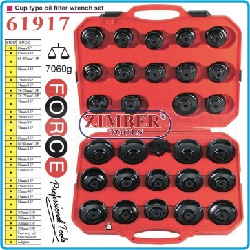 Set chei pentru filtre de ulei, 30 piese - 61917 - FORCE