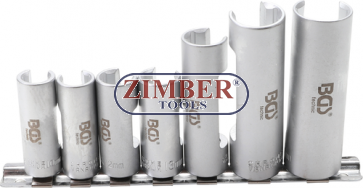 Set tubulare decupate speciale pentru senzorii, termocuple, comutatoare termice si alte componente cu fir, 10, 11, 12, 13,14, 17 si 19mm, antrenare , 7-piese. - 1105 -  BGS technic.