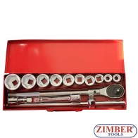 Trusa Tubulara  3/4" cu 6.pereti 22- 50- mm 14.buct, 3/4 ZR-01SS61401- ZIMBER-TOOLS
