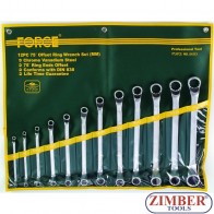 Set chei inelare cu cot  6mm - 32mm 12 buc - FORCE - 51213P