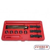 Trusa reparat filet Sonda Lambda 10piese, M12 X 1.5, ZR-36GPTS121510 - ZIMBER TOOLS