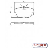 Накладки предни к-т - BMW SERIE 3, MERCEDES 190, SAAB 9000