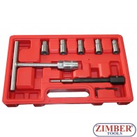 SET DE FREZE PENTRU CURATAT ORIFICIU INJECTOR DIESEL 8 buc - ZK-1279