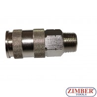 Cuplaj rapid pentru furtun 3/8 (Tip Tata) ZR-12AQCUEM38 - ZIMBER TOOLS.