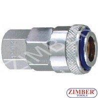 Cuplaj rapid cu filet interior 3/8" ZDC-2 din otel - ZIMBER