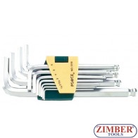Set chei imbus cu cap sferic 11piese - FORCE