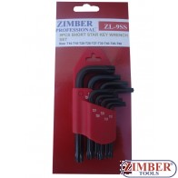 Set Chei Imbus TORX , 9 piese  -  ZIMBER