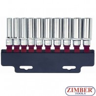 Set 1/2" Chei Tubulare Spline, lung 10pc - 41014Q -  Force