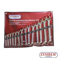 Set chei combinate, dimensiuni de la 10 la 32mm, 14 bucati - ZIMBER