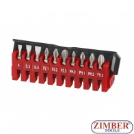 Trusa biti 1/4" 10buc. -  Force - 21010