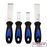 Set de screper universal, inoxidabil, 4 buc.- BGS