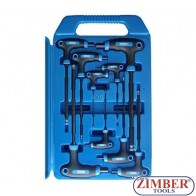 Trusa Chei "HEXAGON T-Handle WOBLE" 2x100.mm - 10x200.mm 9.buc - BGS