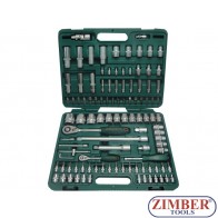 TRUSA DE SCULE TUBULARE CLICHET TORX-URI CHEI CU (1/4"&1/2") 108 PIESE  - JONNESWAY