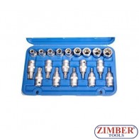 Trusa Chei Trusa Chei TORX "E-Type"  "T-Star" 1/2” / E10-E24 / T20-T70 / 19.buc - BGS
