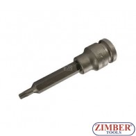 Capete profil torx lung, impacт T-STAR, 100 mm 1/2"  T27 - BGS