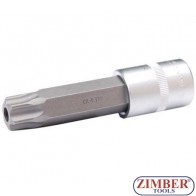 Capete profil torx lung  T80x100 mm cu gaura, 1/2" - BGS
