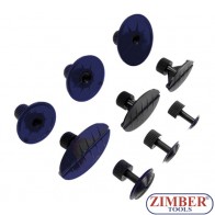 Ventuze pentru truse de reparat lovituri caroserii. 9-buc (ZR-41PDDMK9) - ZIMBER-TOOLS.