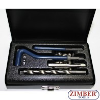 Trusă de reparat filet - M8x1.25, 25-buc.  ZR-36TCIPK08 - ZIMBER TOOLS