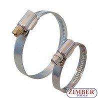Colier pentru furtun din otel  50-70mm, ZL-SS70 - ZIMBER TOOLS