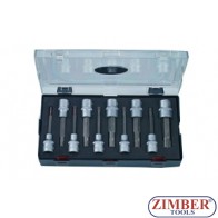 Trusa Chei TORX "RIBE" 1/2" 10-buc, K41016 - FORCE