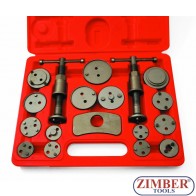 DISPOZITIV (PRESA) PENTRU PISTOANE DE FRANA, 18 piese - ZR-36DBPCSTK18- ZIMBER TOOLS