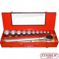 Trusa chei tubulare stelate 3/4"- 14 buc.  12 laturi - 6141 - FORCE TOOLS