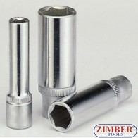 1/2" Dr. 19mm Deep Socket - 6pt - ZIMBER-TOOLS