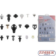 Sortiment cleme fixare capitonaj pentru Honda, 418 piese - 9059 - BGS technic.