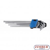Set de chei Torx tip L extra lungi, 1.5 - 10 mm| 9 piese. - 9375 - BGS technic.