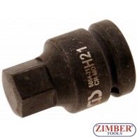 Bit Hexagon de impact 21mm. 3/4"  5054-21 - BGS.