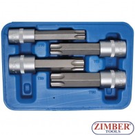 Trusa Chei TORX "T-Star" 1/2" T70 - T80 - T90 - T100 / 4.buc - 5103 - BGS technic.