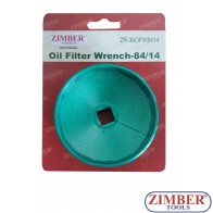 Cheie pentru filtru de ulei Mercedes-Benz - 84mm x 14 Flute - ZR-36OFW8414 - ZIMBER TOOLS.