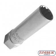 Cheie Bujie Tubulara BMW 14-mm 3/8", ZR-04SPSTM3814 - ZIMBER-TOOLS