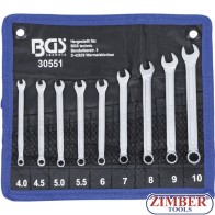 Set chei combinate, 4 - 10 mm, 9 piese - 30551 - Bgs technic.