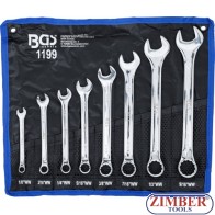 Set chei combinate WHITWORTH, 8 piese | 1/8" - 9/16" . - 1199 - BGS technic.