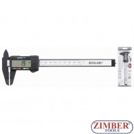 Şubler digital din plastic, scara mm / inch, 150 mm - 91931 - BGS technic.