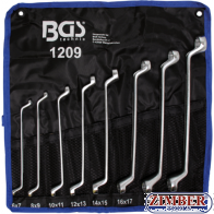Set inelare cu cot 6x7-20x22mm,8piese(1209) - BGS technic