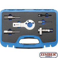 Set cale distributie pentru motoare Fiat, Alfa Romeo, Opel 1.9 JTD 16V Multijet (62665) - BGS technic