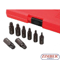 Set extractor suruburi Torx-Plus 8 buc - ZR-36TPES8 - ZIMBER TOOLS
