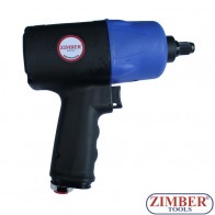 Pistol pneumatic 1/2" "Twin Hammer" MAX - 1,288 NM - ZIMBER-TOOLS.