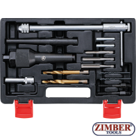 Set demontare bujii incandescente şi reparare filete M8 x 1.0, M10 x 1.0 - 98297 - BGS technic.