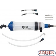 Pompă de transfer Ulei, Combustibil, Antigel cu set adaptoare, capacitate 1500 ml,  9782 - BGS technic.
