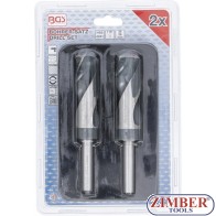 Set burghie HSS, 26 - 28 mm, 2 piese - 6802 - Bgs technic
