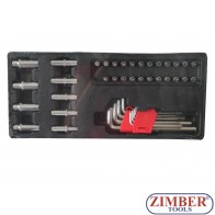 Trusa tubulare,chei,imbus 1/4" 41 pieces, ZT-00841 -SMANN TOOLS
