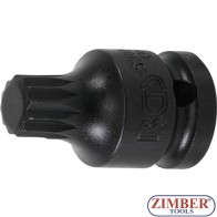 Bit Spline (XZN) M14, lungime 40mm, antrenare 1/2" -5381-M14 - BGS technic.