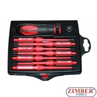 Set Surubelnite drepte si cruce pt. electriceni - ZL-S5607- ZIMBER-TOOLS