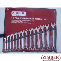 Set chei combinate, dimensiuni de la 8-mm la 24-mm, 14 bucati - ZIMBER